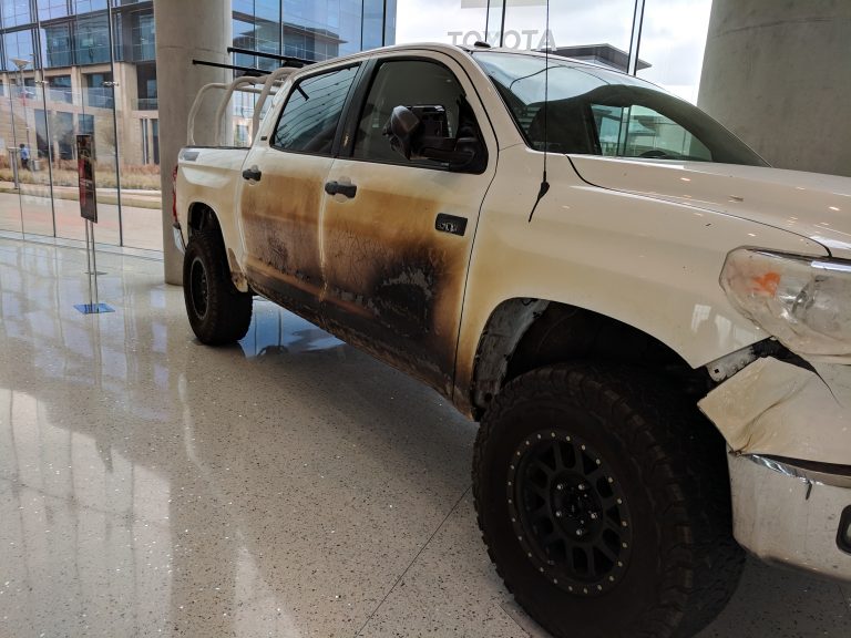 Remember the Toyota Tundra damaged in California wildfires? Here are